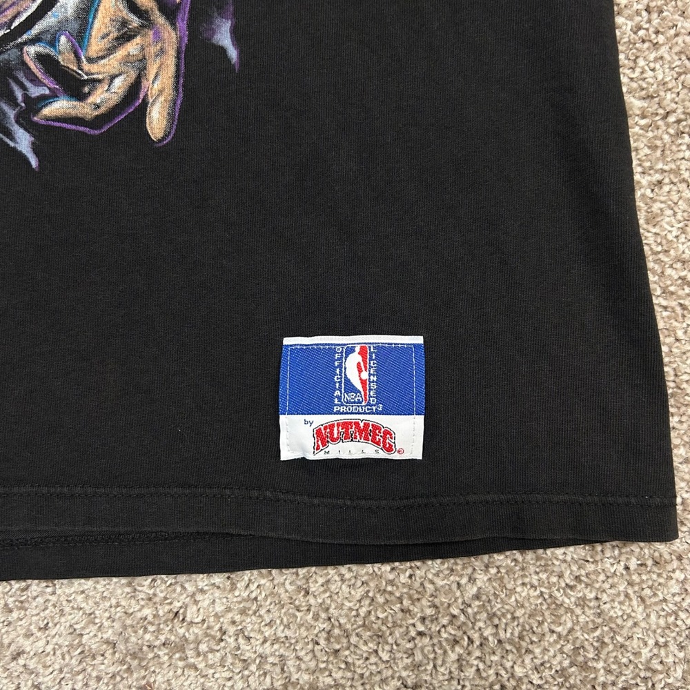 Vintage Orlando Magic Wizard Double Sided Tshirt Men Large Nutmeg Mills 1993 90s - Picture 3 of 11